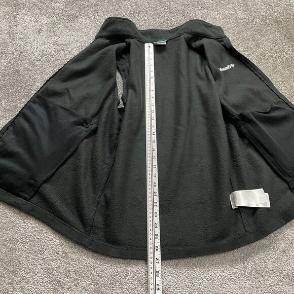 Columbia Fleece Jacket Vest Mens Medium Black Full Zip Pockets High Neck Outdoor - Picture 8 of 10